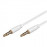 Jack 3.5mm 4pin M / M 1.5m, Apple iPhone, iPad, iPod Gold Cu, HQ, белый