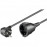 IEC-Schuko / M-> Schuko / F 3.0m, жила 1.5mm Cu, Standart, черный