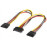 SATA 15p 1x2 F / M, 0.20m Y-form прямые, Standart