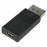 DisplayPort-> mini M / F, адаптер Nickel, Standart, черный