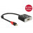 DisplayPort mini-> HDMI M / F, (HDMI-монитор) 0.20m v1.2 4K Act, HQ, черный