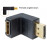 DisplayPort M / F, адаптер 90ёвниз (DPv1.1) Gold, HQ, черный