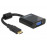 HDMI mini-> VGA HD15 M / F, 0.24m (VGA-монитор) 1080p Screw, Standart, черный