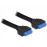 USB3.0 Pinheader, F / F 19pin 0.45m AWG28 + 30 Standart, черный