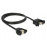 USB2.0 A-> B F / F, 1.00m D = 4.5mm AWG24 + 28 PanelMoun, HQ, черный