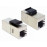 RJ45 FTP5e F / F, 1: 1 Metal Keystone, Standart, серебряный