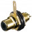 FreeEnd-> RCA, / F Panel Socket Metal Gold, HQ, черный