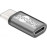 USB-C-> 2.0microB M / F, (USB2.0) адаптер Nickel Cu, HQ, белый