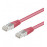 RJ45 SFTP5e 1.0m, patch AWG26 / 7 D = 5.5mm 2xS Gold, HQ, малиновый