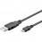 USB2.0 A-> microB M / M 0.15m, AWG28 2xShielded Cu, HQ, черный