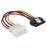 MoleX-> SATA 15p M / F, + Molex / F 0.15m 90ёвверх 4p Latch, HQ