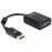 DisplayPort-> VGA HD15 M / F, (VGA-монитор) DP v1.2, Standart, черный