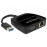 USB3.0 A-> VGA HD15 M / F, + RJ45 GigaLan, Standart, черный