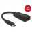 USB-C-> HDMI M / F, (DP-alt-Mode) Pas 4K 30Hz, HQ, черный