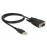 USB2.0 A-> COM / DB9,1.2m Profilic 2xScrew ESD protec, HQ, черный