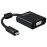 HDMI micro-> VGA HD15 M / F, 0.17m (VGA-монитор) Ferrite + Audi, Standart, черный