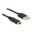 USB-C-> 2.0A M / M 0.5m, (USB2.0) 3xShield AWG24 + 30 D = 3.0m, HQ, черный