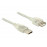 USB2.0 A M / F 1.5m, AWG24 + 28 2xShielded D = 4.0mm, Standart, прозрачный