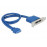 USB-Cx2-> PinHeader, 0.30m (USB3.1Gen2) LowProf 1x19pin, Standart