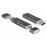 USB-C-> CardReader, (USB3.1 Gen1) SD / microSD / MMC, Standart, черный