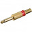 FreeEnd-> Jack 6.3mm, / M коннектор Mono Metal Red + Cable, HQ, золотистый