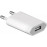 IEC-Schuko / M-> USB2.0 A, adapter 1000mA Slim, HQ, белый