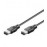 FireWire 6p M / M 1.8m, AWG28 400 Mbps Cu, Standart, черный