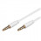 Jack 3.5mm 4pin M / M 0.5m, Apple iPhone, iPad, iPod Gold Cu, HQ, белый