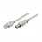 USB2.0 A-> B M / M 5.0m, AWG28 2xShielded D = 4.5mm Cu, HQ, серый
