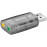 USB2.0 A-> Jack 3.5mm 3pinx2 M / F, SoundCard 3D Tenx Technology, Standart, дымчатый