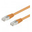 RJ45 SFTP5e 1.0m, patch AWG26 / 7 D = 5.5mm 2xS Gold, HQ, оранжевый