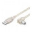 USB2.0 A-> B M / M 2.0m, AWG24 + 28 B = 90ёвниз 2xShielded Cu, HQ, прозрачный