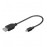 USB2.0 A-> microB F / M, 0.2m, Standart, черный