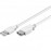 USB2.0 A M / F 0.6m, AWG24 + 28 2xShielded D = 4.0mm Cu, HQ, белый