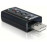 USB2.0 A-> Jack 3.5mm 3pinx2 M / F, SoundCard Stereo + Mic, HQ, черный