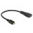 HDMI-> micro F / M, 0.2m Hight Speed ​​Gold, Standart, черный