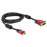 HDMI-> DVI M / M 3.0m, 18 + 1 Gold Ferrite, HQ, черный