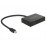 DisplayPort mini-> HDMIx2 Splitter, 0.3m Pas 3D 4K Metal SLS, Standart, черный