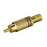 FreeEnd-> RCA, / M Metal Gold D = 5.4mm Black, HQ, черный