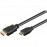 HDMI-> mini M / M 1.5m, HS + HEC D = 6.0mm 4K 3D Gold, HQ, черный