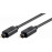 Toslink 0.5m, D = 5.0mm OpticalFiber = 1.0mm, Standart, черный