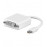 DisplayPort mini-> DVI M / F, Pas (DVI-монитор) 0.1m, Standart, белый