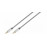 Jack 3.5mm 3pin M / M 1.5m, Audio Metal D = 3.85mm 2xS Gold, HQ, дымчатый