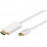 DisplayPort mini-> HDMI M / M 1.0m, (HDMI-монитор) D = 6.0m Gold, HQ, белый