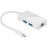 USB-C-> RJ45 GigaLAN M / F, 2x (USB3.0) 0.20m 5Gbps, Standart, белый