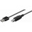 USB2.0 A-> B M / M 3.0m, AWG28 EASY 2xShielded Cu, HQ, черный